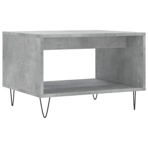 vidaXL Mesa de centro madera de ingenier&iacute;a gris hormig&oacute;n 60x50x40 cm