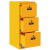 vidaXL Mueble archivador con caj&oacute;n Amarillo Mostaza 44 x 50 x 106.5 cm