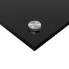 vidaXL Salpicadero de cocina Negro 120 x 40 x 0,6 cm vidrio templado
