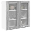 vidaXL Mueble colgante con almacenamiento Gris Sonoma 80 x 31 x 80 cm