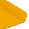 vidaXL Estante flotante 2 pcs Amarillo Mostaza 80 x 9 x 2,5 cm Acero
