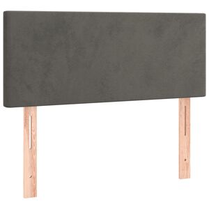 vidaXL Cabecero de terciopelo gris oscuro 90x5x78/88 cm