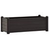 vidaXL Arriate elevado de jard&iacute;n PP gris antracita 100x43x35 cm