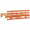 vidaXL Estructura de cama Marr&oacute;n 160 x 200 cm Madera de pino macizo