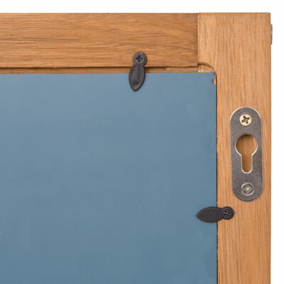 vidaXL Espejo de cuarto de baño 60x63 cm madera maciza de nogal