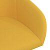 vidaXL Sillas de comedor giratorias 2 uds terciopelo amarillo