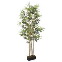 vidaXL Árbol de bambú artificial con 368 hojas verde 80 cm