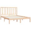 vidaXL Estructura de cama sin colch&oacute;n madera maciza pino 140x190 cm