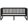 vidaXL Sof&aacute; cama sin colch&oacute;n madera maciza de pino negro 90x190 cm
