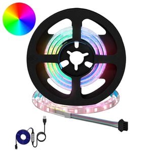 vidaXL Tira LED 2 uds. Negro y Transparente Cobre y pl&aacute;stico