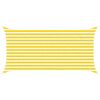 vidaXL Toldo Vela de Sombra Amarillo y blanco 4 x 2 m