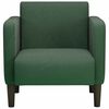 vidaXL Sill&oacute;n con reposabrazos verde oscuro 54 cm tejido de pana