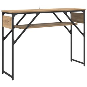 vidaXL MesaConsola Roble artisan Madera de ingenier&iacute;a 105x30x75cm
