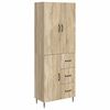 vidaXL Juego de armarios 2 pcs Roble Sonoma 66 x 34,5 x 89,5 cm