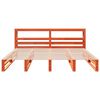 vidaXL Cama sin colch&oacute;n madera maciza de pino marr&oacute;n cera 180x200 cm