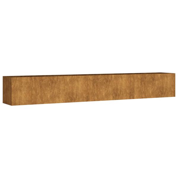 vidaXL Jardinera acero corten 280x40x40 cm