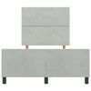vidaXL Cama tipo Box Spring Gris claro 120 x 190 cm Terciopelo