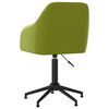 vidaXL Silla de comedor giratoria 6 uds terciopelo verde claro