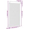 vidaXL Persiana de aluminio blanca 110x220 cm