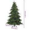 vidaXL Árbol de Navidad artificial con ramas articuladas 210 cm PVC