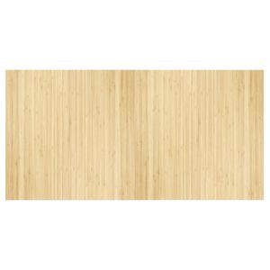 vidaXL Alfombra rectangular bamb&uacute; color natural claro 100x200 cm