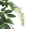 vidaXL Árbol de wisteria artificial 840 hojas verde y blanco 120 cm