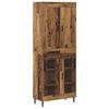 vidaXL Aparador alto 2 uds. Madera vieja 69,5 x 34 x 180 cm