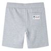 Pantalón corto infantil con cordón gris 140