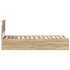 vidaXL Estructura de cama con cabecera Roble Sonoma 75 x 190 cm