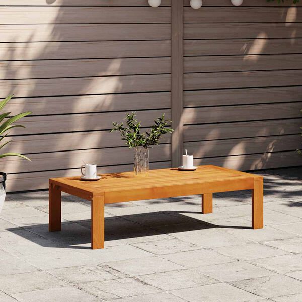 vidaXL Mesa de jard&iacute;n madera maciza de acacia 100x50x27 cm