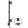 vidaXL Soporte para monitor doble acero negro VESA 75/100 mm