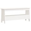 vidaXL Banco de recibidor blanco 100x28x45 cm madera maciza de pino