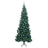 vidaXL &Aacute;rbol de Navidad Artificial de Esquina Verde 240 cm PVC y Metal
