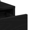 vidaXL Mesa Tocador Roble Negro 80 x 35 x 132 cm Madera de ingenier&iacute;a