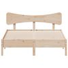 vidaXL Estructura de cama sin colch&oacute;n madera maciza de pino 120x190 cm