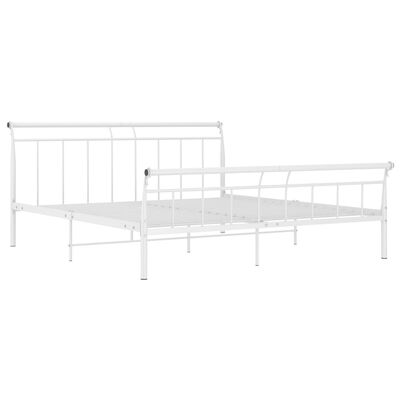 vidaXL Estructura de cama de metal blanco 200x200 cm