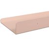 vidaXL Estante flotante 3 pcs Rosa 40 x 9 x 2,5 cm Acero