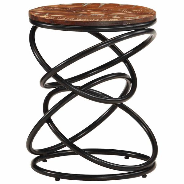 vidaXL Mesa auxiliar de madera maciza reciclada 40x40x52 cm