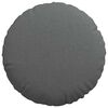 vidaXL Cojines para asiento 2 pcs Gris oscuro Ø40 x 13 cm tela