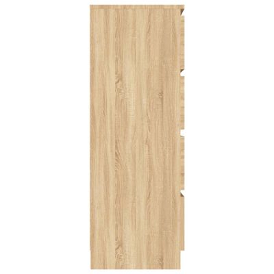 vidaXL Aparador madera contrachapada color roble Sonoma 60x35x98,5 cm