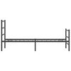 vidaXL Estructura cama sin colch&oacute;n con estribo metal negro 75x190 cm
