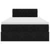vidaXL Estructura de cama otomana colch&oacute;n terciopelo negro 120x200cm