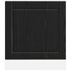 vidaXL Mueble de Cocina Roble Negro 60 x 1,5 x 67 cm