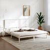 vidaXL Estructura de cama madera maciza blanca King Size 150x200 cm