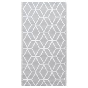 vidaXL Alfombra de exterior PP ARAKIL gris 190x290 cm