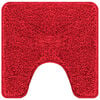 vidaXL Conjunto de alfombra de ba&ntilde;o antideslizante 2 pcs Rojo PP