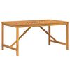 vidaXL Mesa de comedor de jard&iacute;n madera maciza de acacia 150x90x74 cm