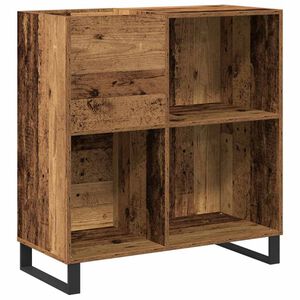 vidaXL Mueble para discos de vinilo Madera vieja 84,5 x 38 x 89 cm