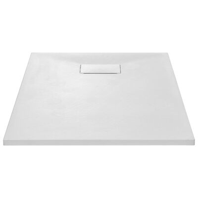 vidaXL Plato de ducha SMC blanco 100x70 cm