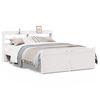 vidaXL Estructura de cama con cabecero sin colch&oacute;n blanco 120x200 cm